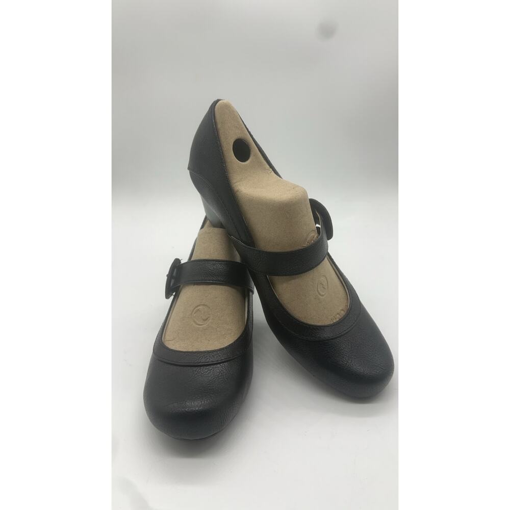 LifeStride Womens Rozz Black Buckle Strap Kylie Heels bootie Shoes 8